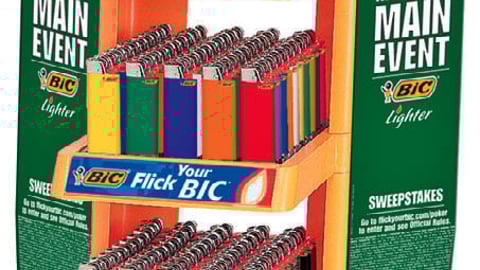 BIC Lighters "Main Event" Sweeps Countertop
