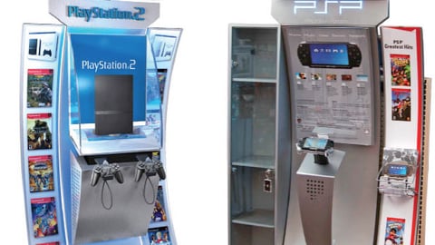 Sony PlayStation 2 and PSP Kiosks