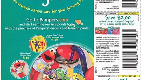 brandSaver Pampers 'Gifts To Grow' FSI