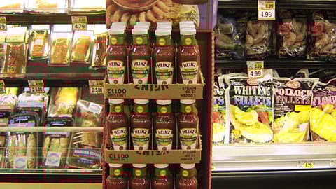 Heinz Cocktail Sauce Floorstand