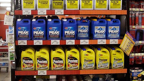 AutoZone Antifreeze Endcap
