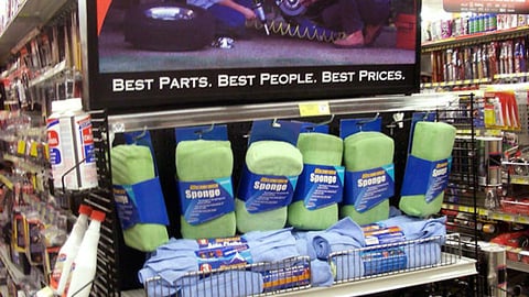 AutoZone Car Polish Endcap