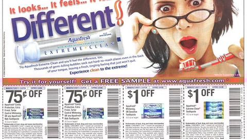 Aquafresh Free Sample FSI