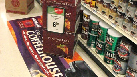 Nescafe Coffee Floor Cling