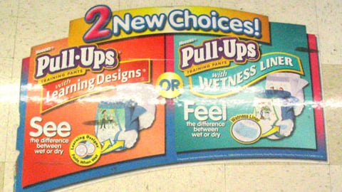 Huggies Pull-Ups Floor Cling
