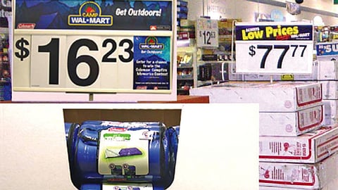 Coleman Sleeping Bag Pallet Display