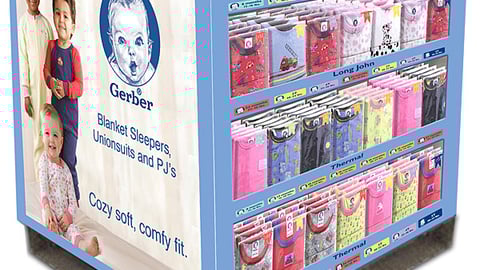 Gerber Apparel Pallet Display