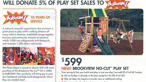 Home Depot KaBOOM Feature