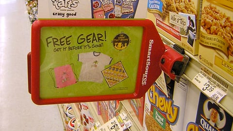 Pop-Tarts 'Free Gear' Shelf Sign