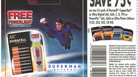 Duracell 'Superman Returns' Offer FSI