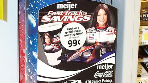 Meijer/Coca-Cola 'Fast Track to Savings' Sign