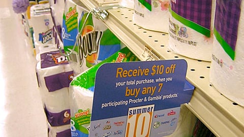 Safeway/P&G "Summer 10" Offer Shelf Sign