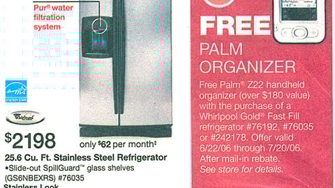 Lowe's Whirlpool/Palm Z22 Feature