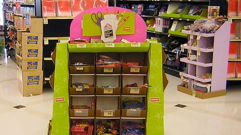 Dominick's/Staples Back-to-School Pallet Display