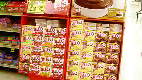 Jell-O Milk Promotion Floorstand