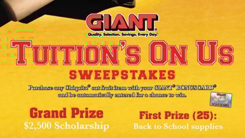 Giant/Chiquita College Sweeps Feature