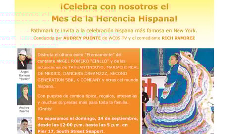 Pathmark Hispanic Heritage Festival Ad