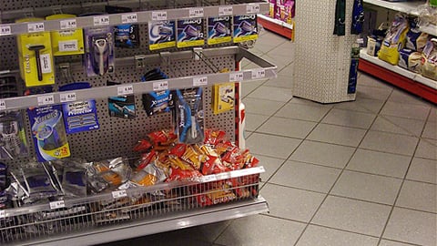 Gillette Fusion Floor Cling