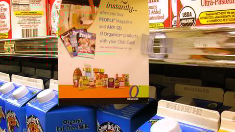 Safeway 'O' Organic Shelf Tag