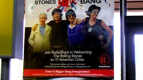 Radio Shack Rolling Stones Poster