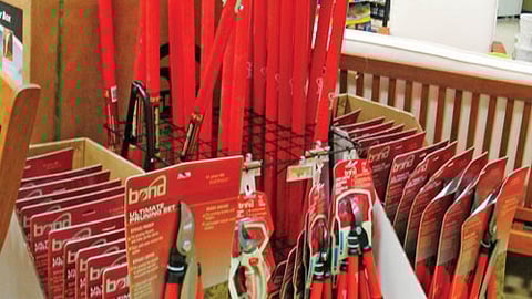 Bond Gardening Tools Displays