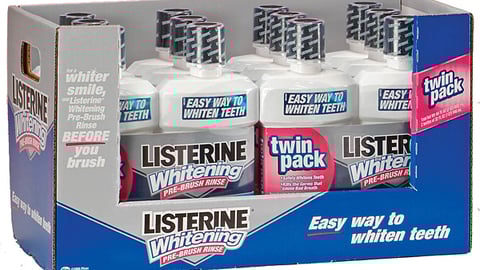 Listerine Whitening Twin Pack Club Tray