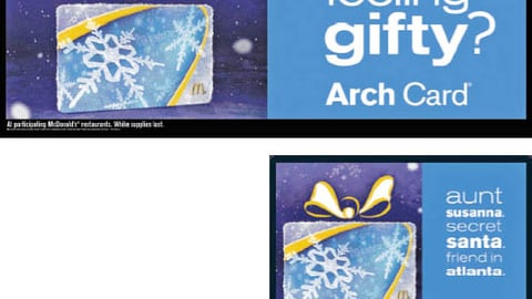 McDonald's Arch Card Signage