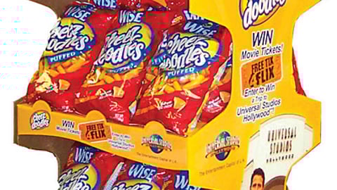 Wise Cheez Doodles Sweeps Floorstand