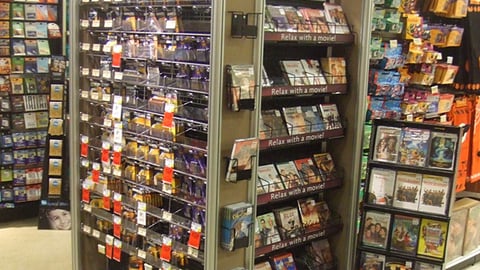 Safeway Battery/DVD Endcap