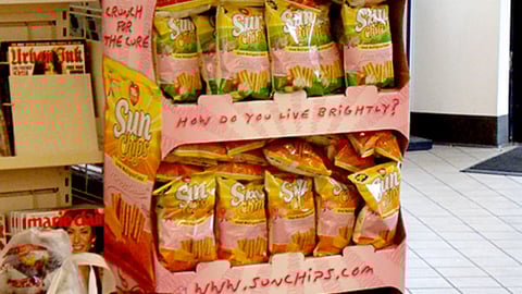 Pink-Edition SunChips Floorstand
