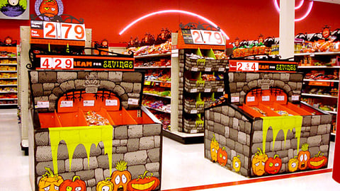 Target 'Scream for Savings' Dump Bins