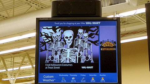 Wal-Mart TV Checkout Monitor