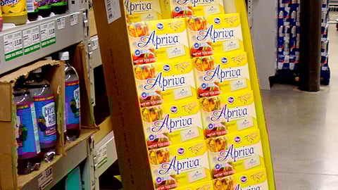 Kroger Apriva Sweetener Shipper