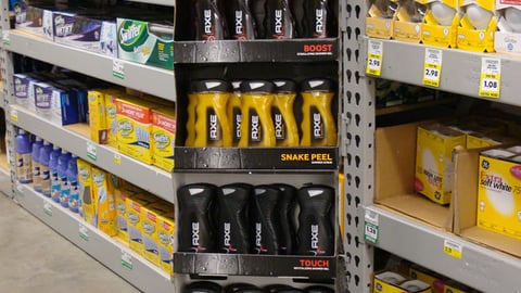 Axe 'How Dirty Boys Get Clean' Shipper