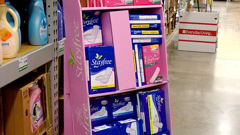 Carefree, Stayfree Cause Marketing Shipper