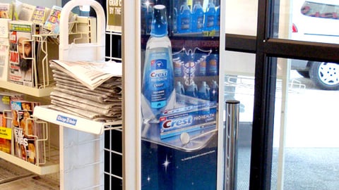 Crest Pro-Health Security Pedestal Ad