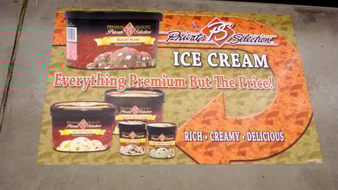 Kroger Private Selection Floor Cling