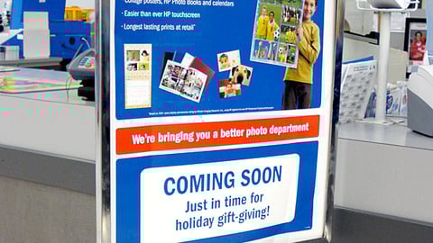 Meijer HP Photo Department Stanchion