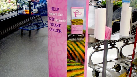 Meijer Pink Ribbon Produce Standee