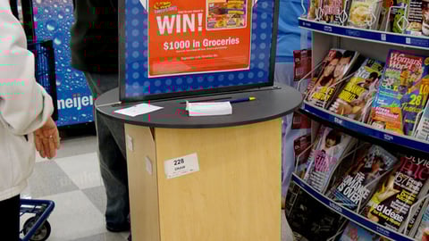Meijer 'Fight Hunger' Entry Stand