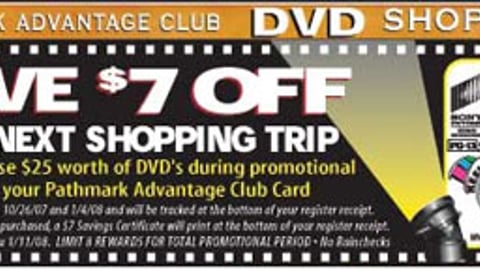 Pathmark DVD Rebate Feature