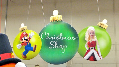 Wal-Mart 'Christmas Shop' Ceiling Danglers