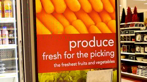 Target Fresh Produce Poster