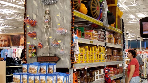 Wal-Mart Halloween Aisle Gondola