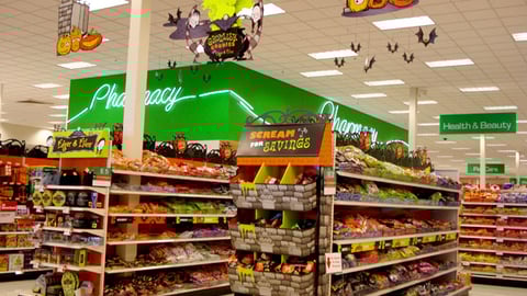 Target Halloween Candy Merchandising