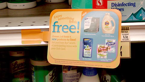 P&G/Safeway Free Product Shelf Tag