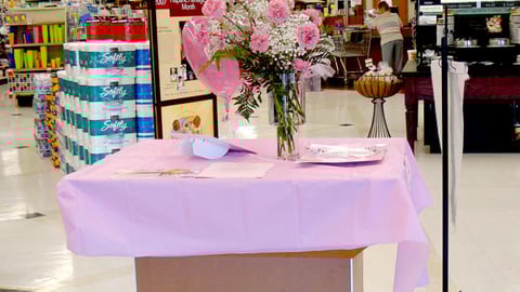 Dominick's Breast Cancer Awareness Table 