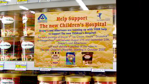 Albertsons/Dreyer's Cause Freezer Cling