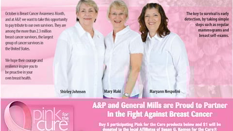 A&P 'Pink for the Cure' Feature