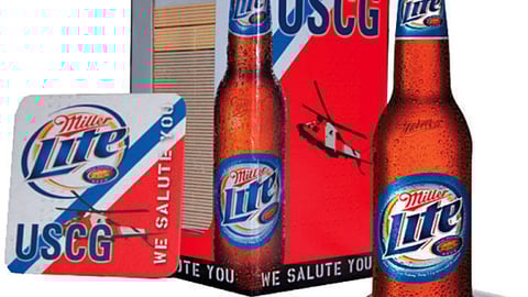 Miller Lite USCG Coaster Caddy